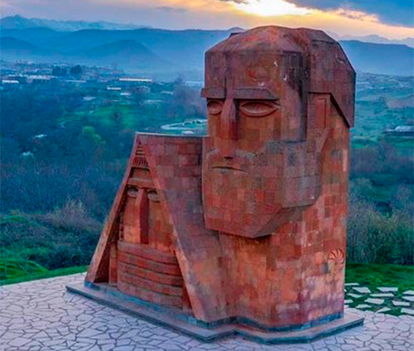 Monument “Grandma and Grandpa.”, Armenia
