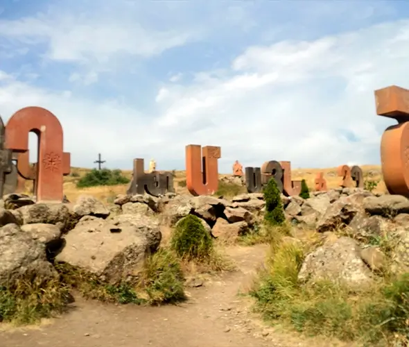 Denkmal des armenischen Alphabets