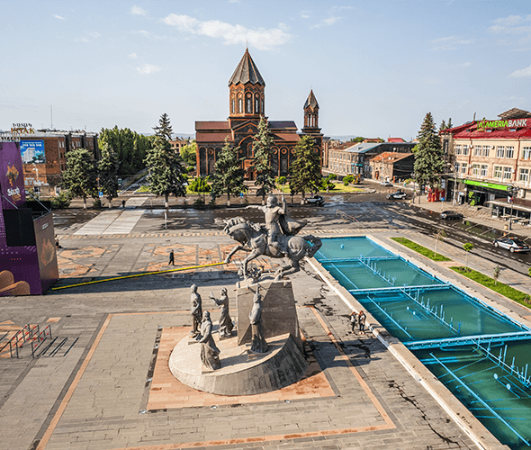 Harichavank, Stadtrundfahrt Gyumri, Schwarze Festung