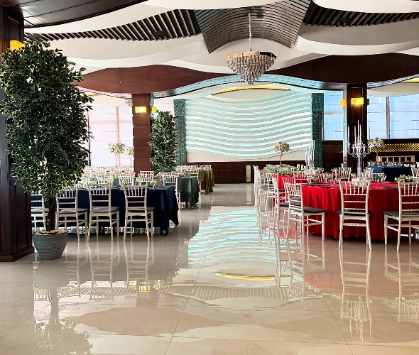 Departure, festive gala dinner